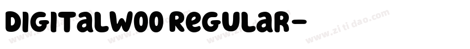 DigitalW00 Regular字体转换